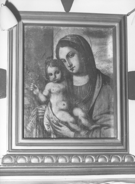 MADONNA CON BAMBINO (dipinto) - ambito lucchese (sec. XIX)