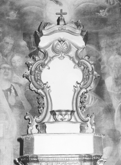 tronetto per esposizione eucaristica - bottega lucchese (fine/inizio secc. XVIII/ XIX)