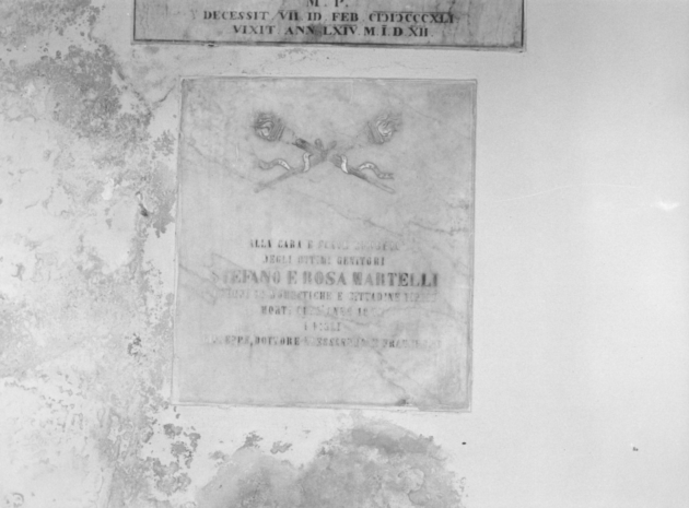 lastra tombale - bottega lucchese (sec. XIX)