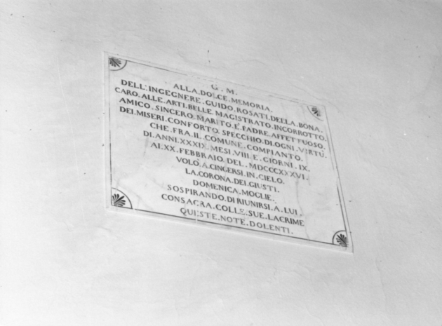 lastra tombale - bottega lucchese (sec. XIX)