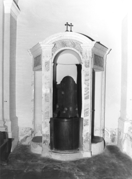 confessionale, serie - bottega lucchese (prima metà sec. XIX)