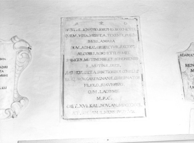 lastra tombale - bottega lucchese (sec. XIX)