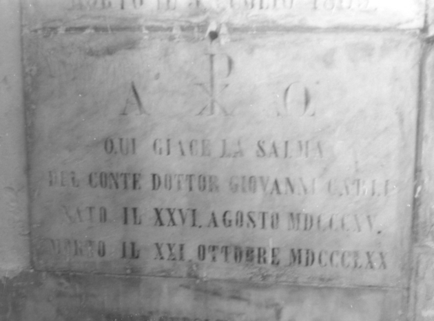 lastra tombale - bottega lucchese (sec. XIX)