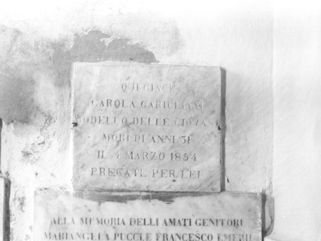 lastra tombale - bottega lucchese (sec. XIX)