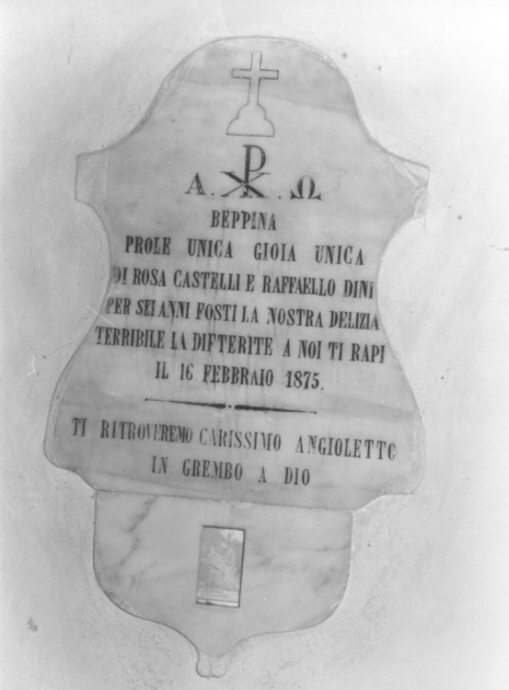 lastra tombale - bottega lucchese (sec. XIX)