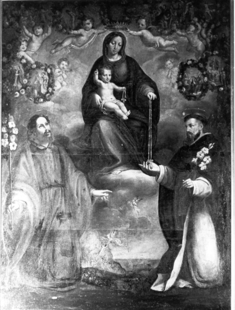 Madonna del Rosario (dipinto) di Boselli Matteo (metà sec. XVII)