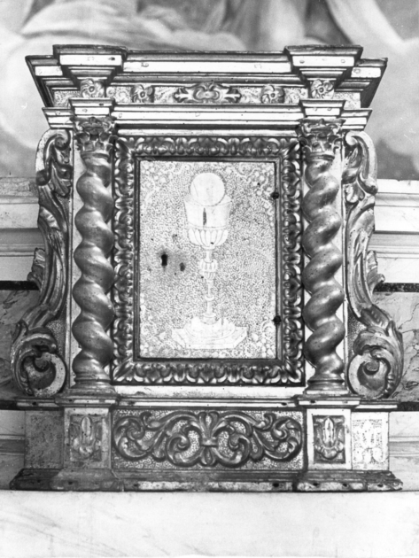 tabernacolo - a frontale architettonico - ambito lucchese (sec. XVIII)