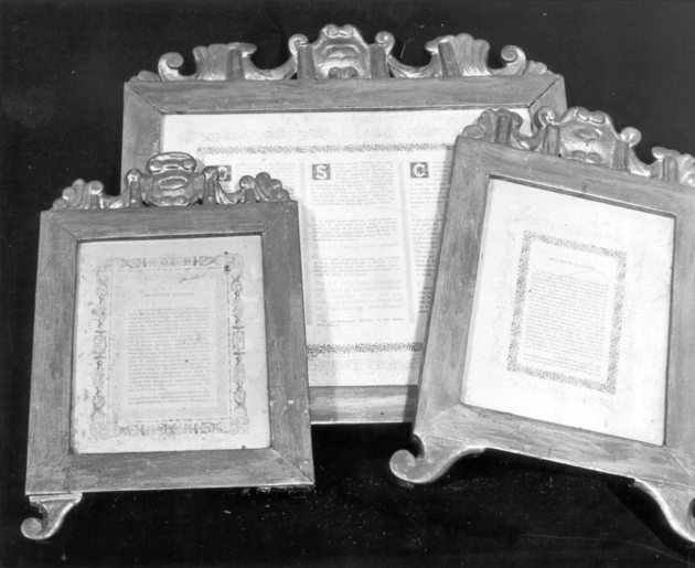 cartagloria, serie - ambito lucchese (sec. XVIII)