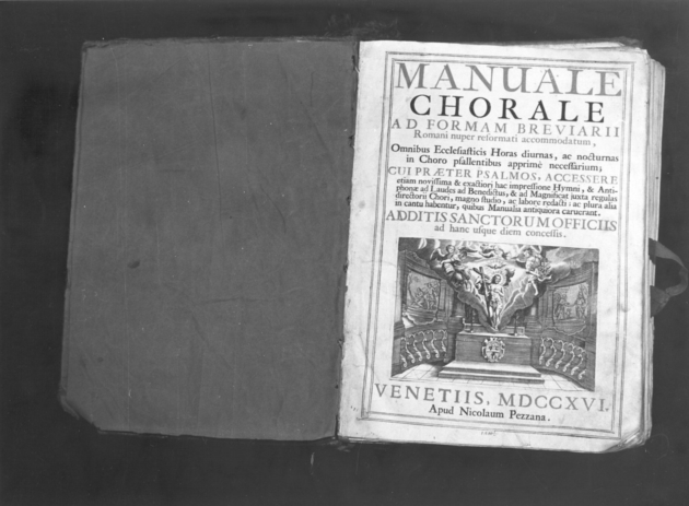 coperta di libro liturgico - produzione veneziana (sec. XVIII)