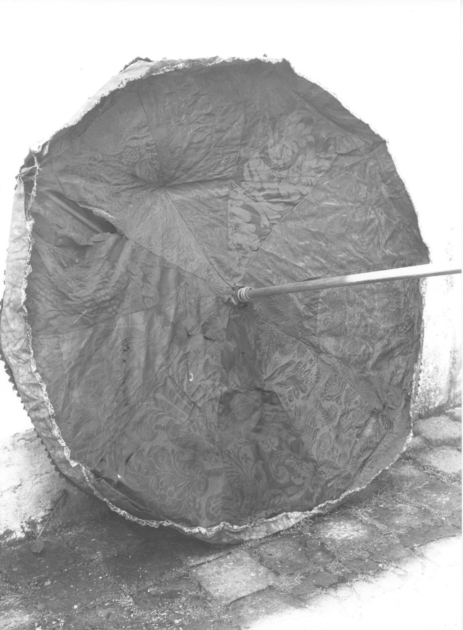 ombrellino processionale - manifattura lucchese (fine/inizio secc. XVII/ XVIII)