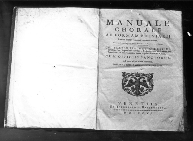 coperta di libro liturgico - produzione veneziana (sec. XIX)