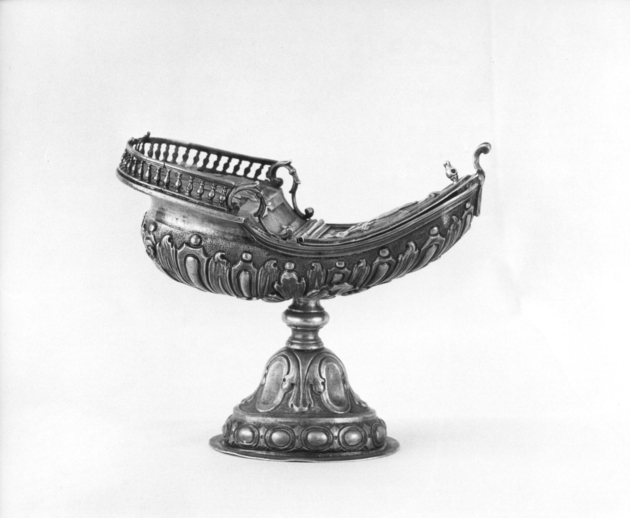 navicella portaincenso - a galeone di Simi Francesco (sec. XIX)