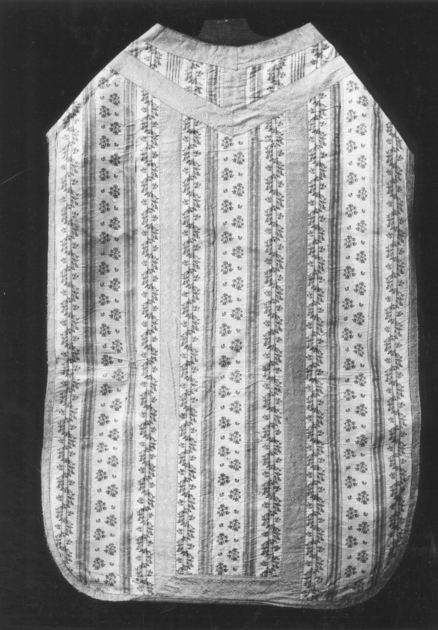 paramento liturgico - in terzo - manifattura italiana (ultimo quarto sec. XVIII)