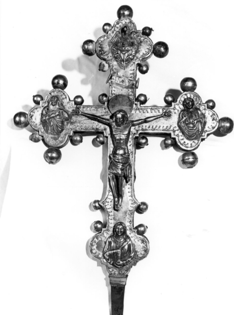 croce processionale - bottega toscana (ultimo quarto sec. XIV)