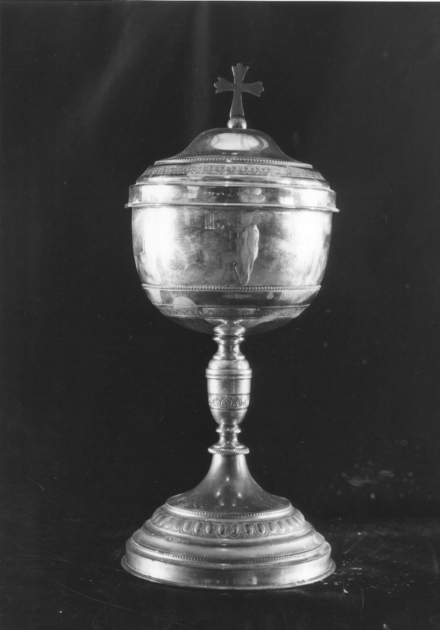 pisside - bottega italiana (fine/inizio secc. XIX/ XX)