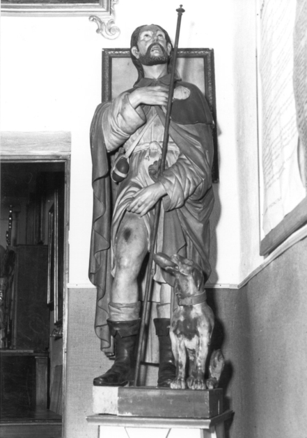 SAN ROCCO (statua) - bottega valtellinese (?) (sec. XX)
