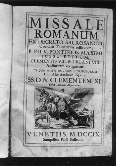 coperta di libro liturgico di Piccini Isabella - bottega veneziana (sec. XVIII)