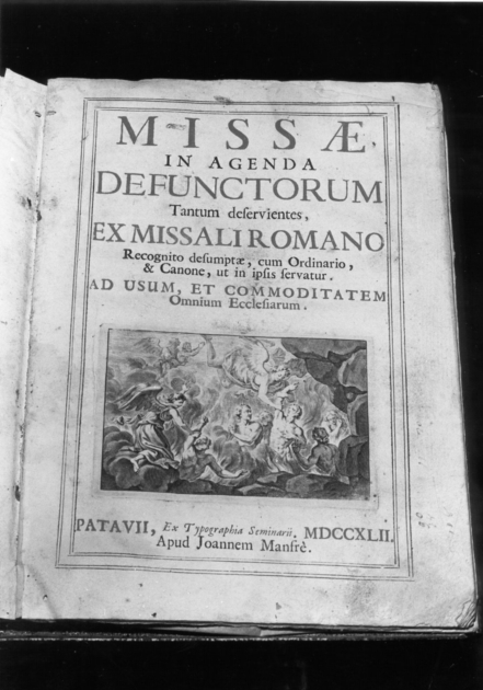 coperta di libro liturgico - bottega italiana (sec. XVIII)