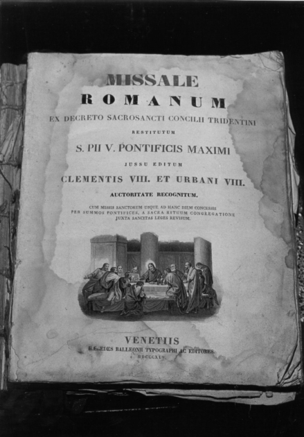 coperta di libro liturgico - bottega veneziana (sec. XIX)