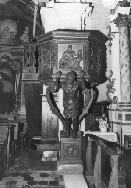 pulpito - bottega italiana (sec. XVII)