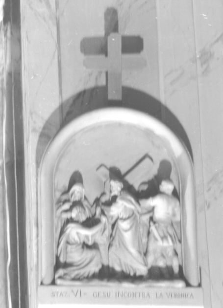 stazioni della via crucis (rilievo) - bottega toscana (seconda metà sec. XX)