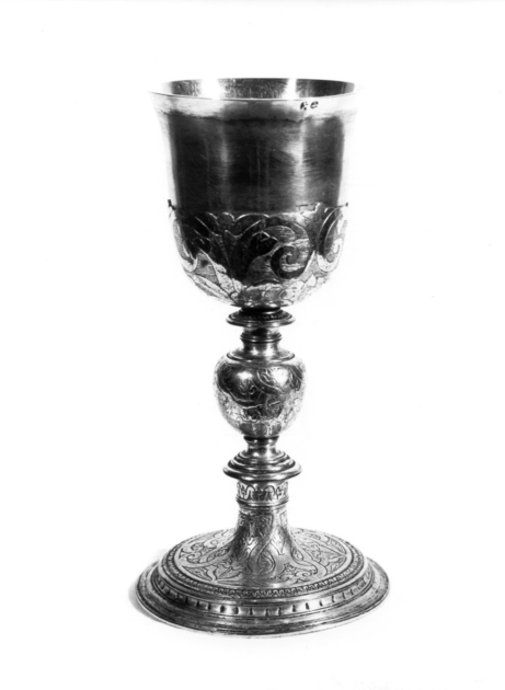 calice - bottega toscana, bottega lucchese (inizio sec. XVII)