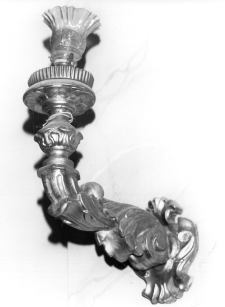 candeliere da parete, serie - bottega lucchese (seconda metà sec. XIX)