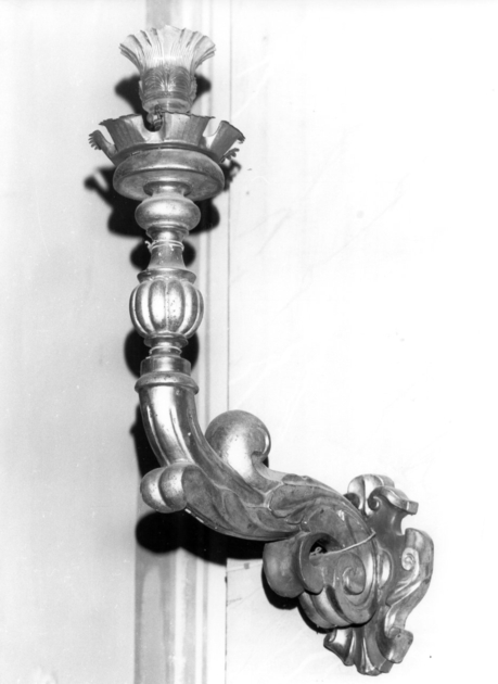 candeliere da parete, serie - bottega lucchese (seconda metà sec. XIX)