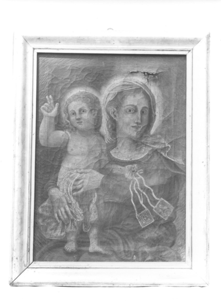 MADONNA DEL CARMELO (dipinto) - ambito toscano (sec. XIX)