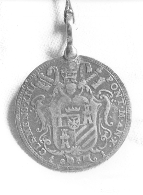 medaglia pontificia - bottega romana (sec. XVIII)