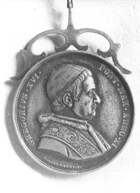 medaglia pontificia - bottega romana (sec. XIX)
