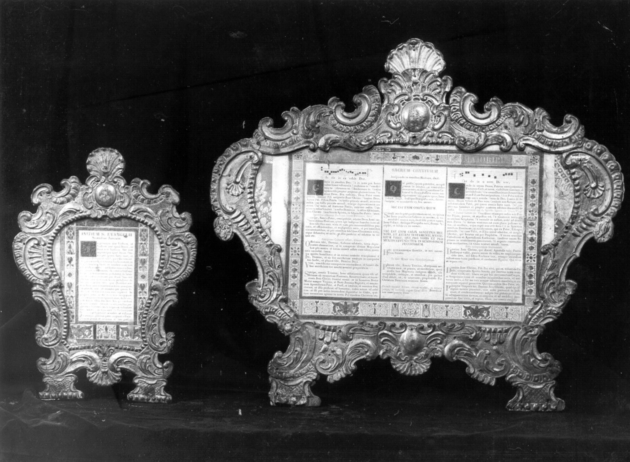 cartagloria, serie - bottega toscana (sec. XVIII)