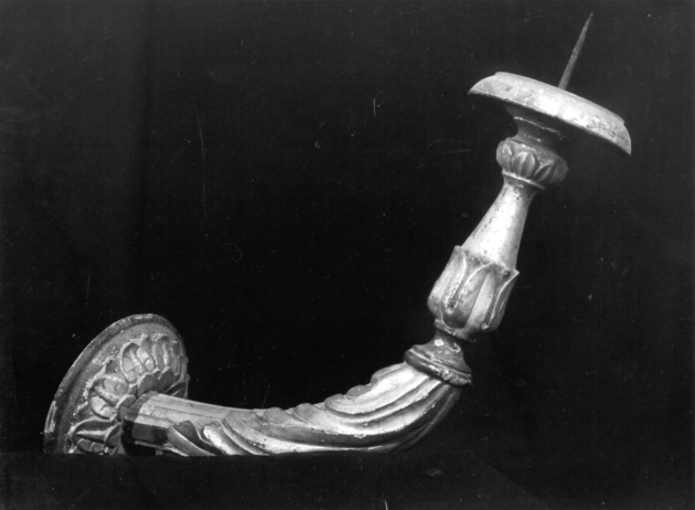 candeliere da parete, serie - bottega toscana (seconda metà sec. XIX)