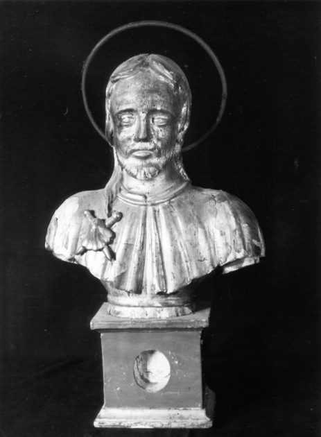 SAN ROCCO (reliquiario - a busto) - ambito toscano (sec. XVIII)