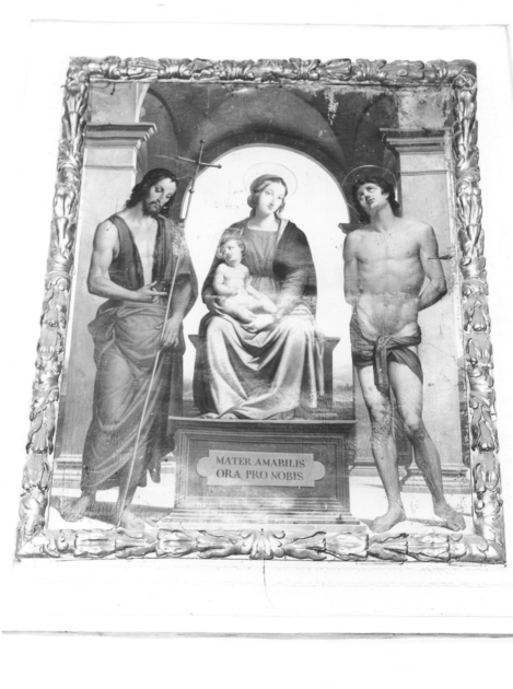 Madonna con Bambino e Santi (dipinto) - ambito emiliano (secc. XVI/ XVII)