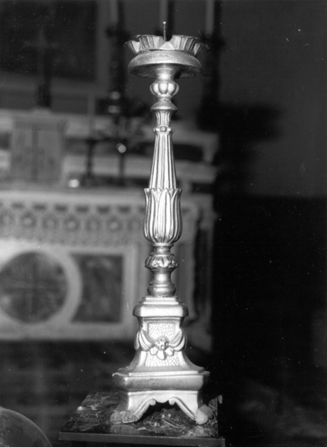 candeliere, serie - bottega lucchese (seconda metà sec. XIX)