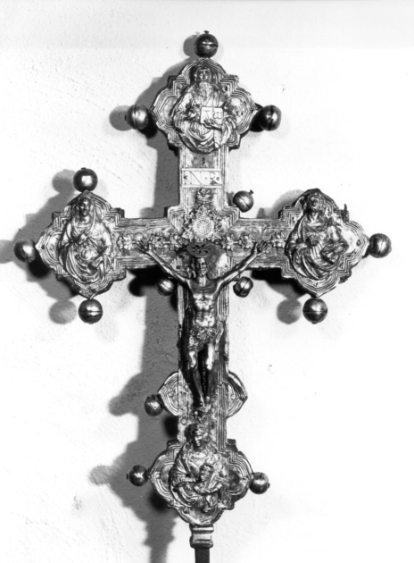croce processionale di Marti Francesco (maniera) (terzo quarto sec. XVI)