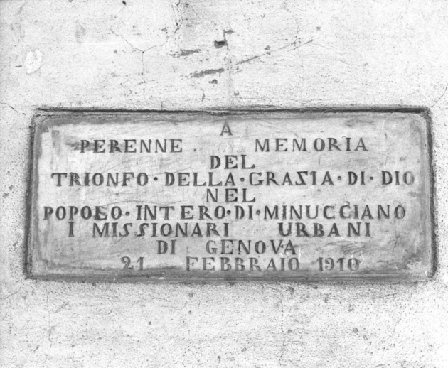 lapide commemorativa - bottega lucchese (sec. XX)