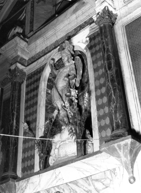 SAN MICHELE ARCANGELO (statua) - ambito apuano (sec. XVIII)