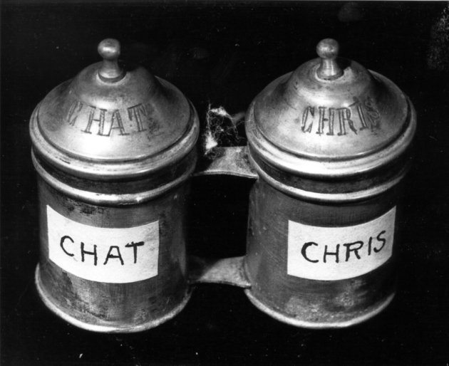 vasetti per oli santi - bottega toscana (fine sec. XIX)