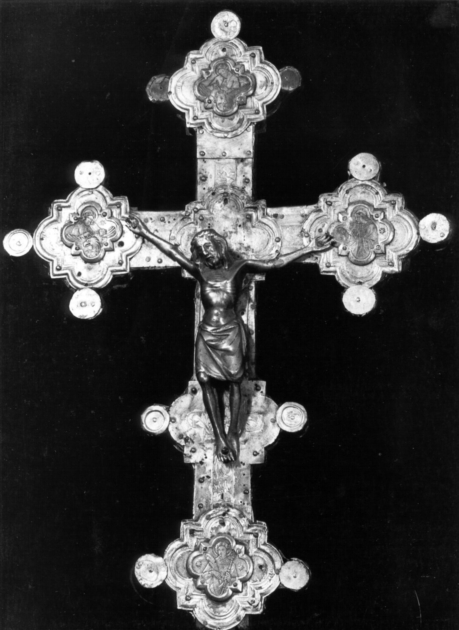 croce processionale - bottega toscana (fine/inizio secc. XIV/ XV)