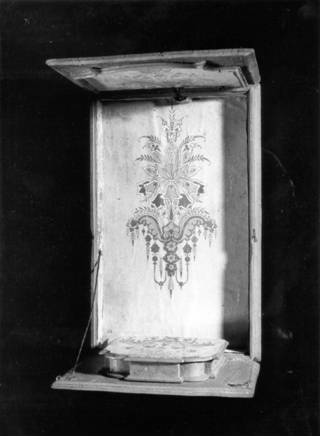 tronetto per esposizione eucaristica di Bertagni Giuseppe (fine sec. XIX)