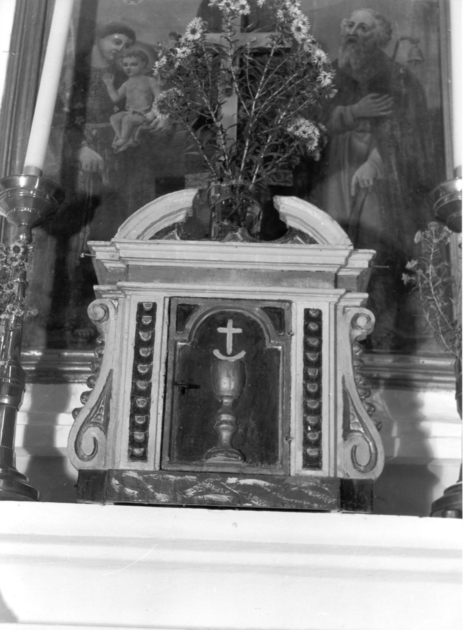 tabernacolo - a frontale architettonico - ambito lucchese (sec. XVII)