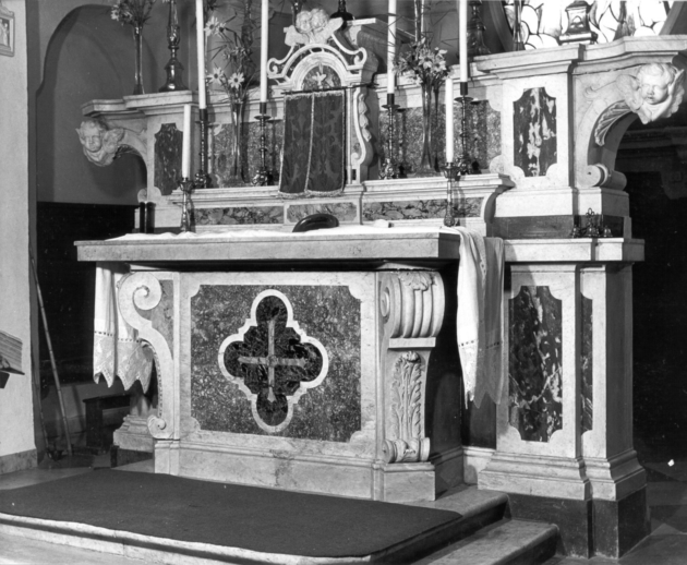 altare maggiore - ambito apuano (seconda metà sec. XVIII)
