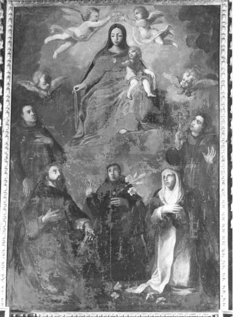 Madonna del Rosario (dipinto) - ambito lucchese (seconda metà sec. XVII)