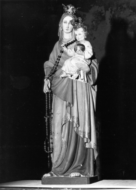 MADONNA CON BAMBINO (statua) - ambito toscano (sec. XIX)