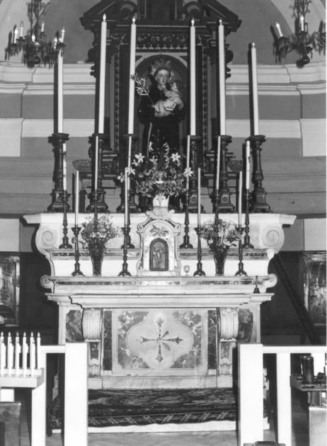 altare maggiore - ambito apuano (prima metà sec. XVII)