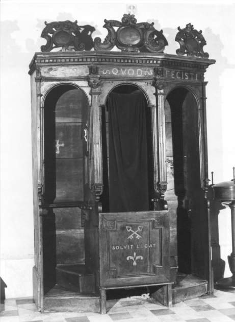 confessionale - bottega lucchese (sec. XVIII)