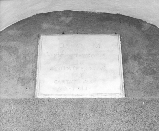 lapide documentaria - bottega lucchese (sec. XVIII)