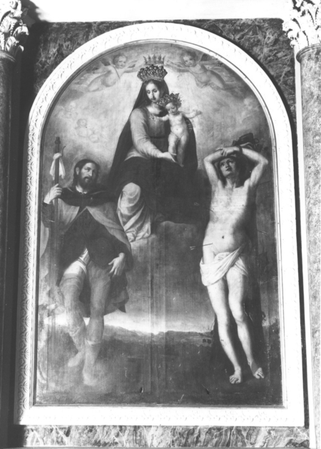Madonna con Bambino e Santi (dipinto) di Boselli Matteo (sec. XVII)